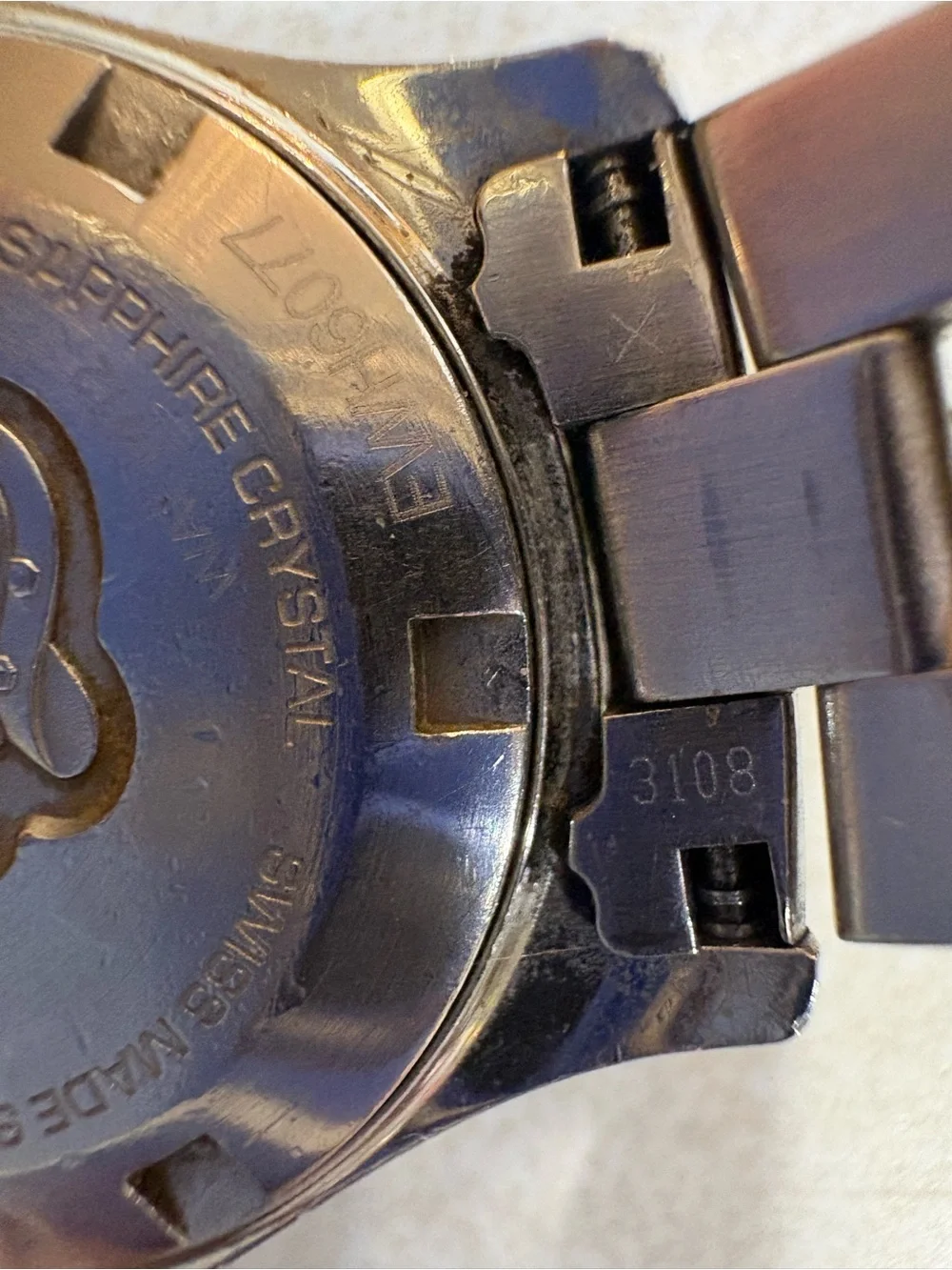 Tag Heuer Silver Dial Aquaracer Watch with Red Logo